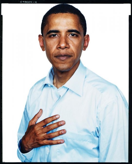 Barack Obama por Avedon.