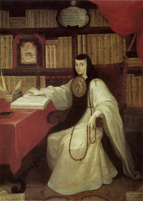 

Retrato de Sor Juana Inés de la Cruz, por Miguel Cabrera, ca. 1750 (castillo de Chapultepec).