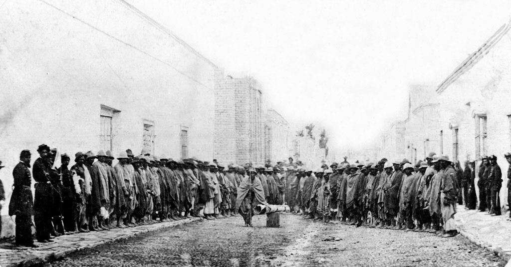 oldados del Chacho Peñaloza tomados prisioneros por Irrazábal en 1863.