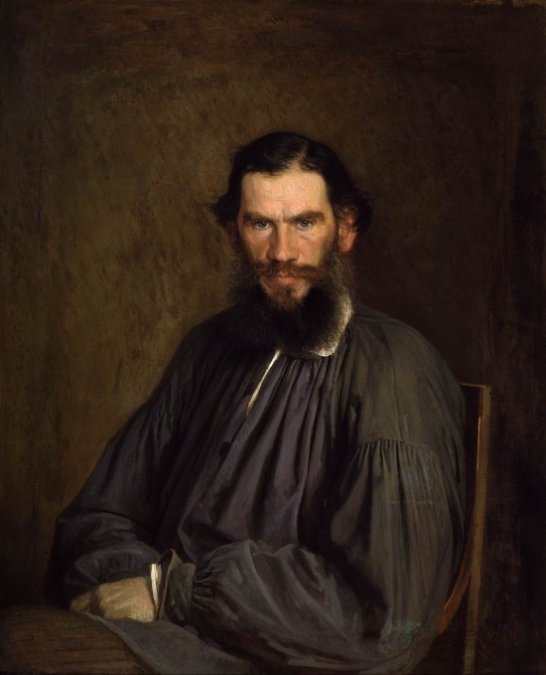 Retrato de Tolstói. 1873.
