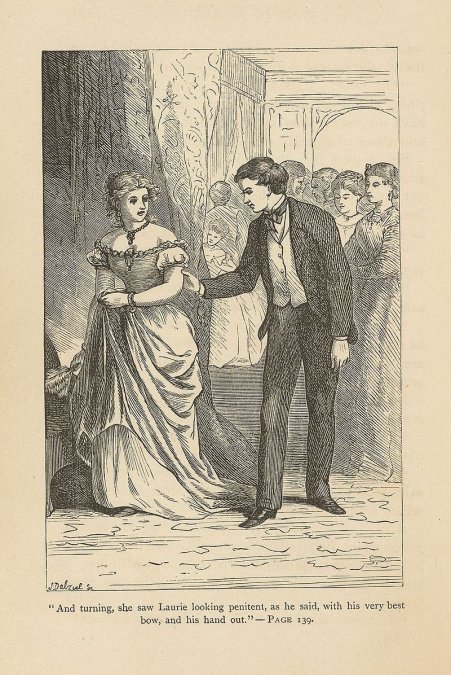 Jo y Laurie, ilustración de 1868.