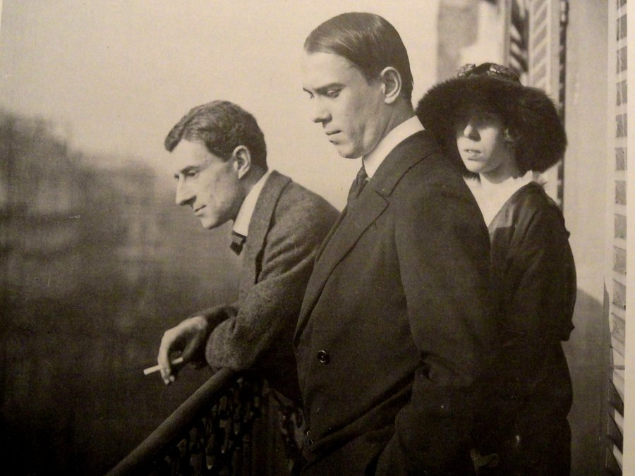 Maurice Ravel, Vaslav Nijinsky, Bronislava Nijinska en Paris (1914).