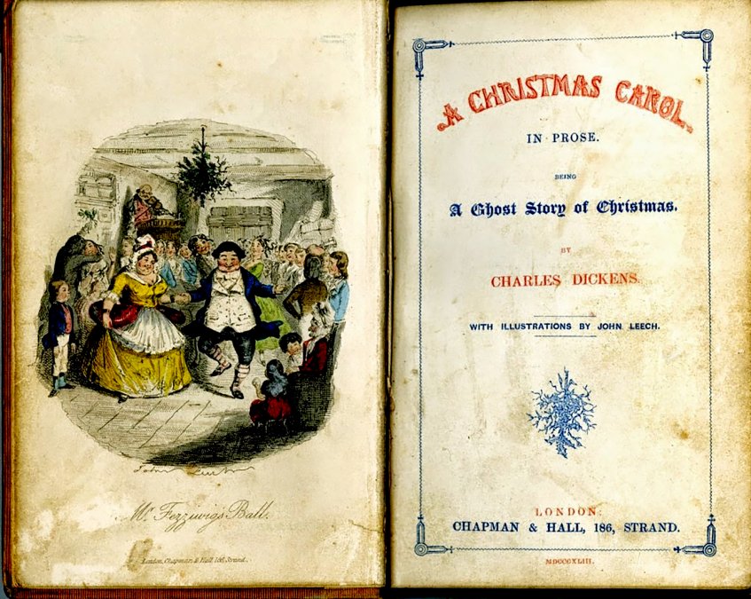 <i>A Christmas Carol </i>de Charles Dickens – Frontispicio de la primera edición de 1843, con ilustraciones de John Leech.<b><i></i></b></div>
<p>“> </p>
</div>
<div id=