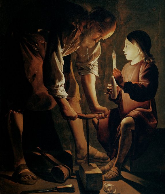 <b><i>San José, carpintero</i></b> (en francés, <b><i>Saint Joseph charpentier</i></b>), es una de las pinturas más conocidas del pintor francés Georges de La Tour.</p>
<p>“></p></div>
<div id=