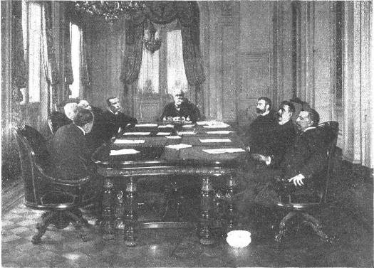 Primera reunión de Gabinete, 17 de octubre de 1904.