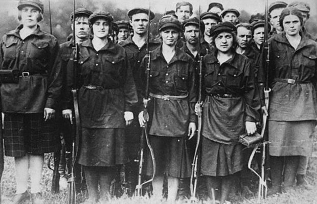 Mujeres en la Revolución Rusa, 1917.