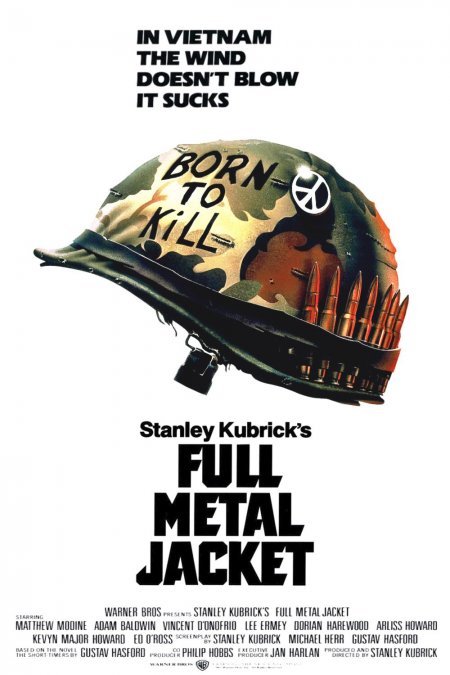 Afiche de la película Full Metal Jacket, 1987.