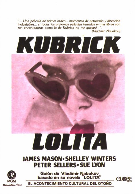 Afiche de la película Lolita, 1962.