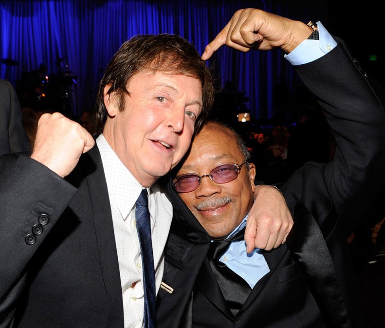 Quincy Jones y Paul McCartney, 2009.