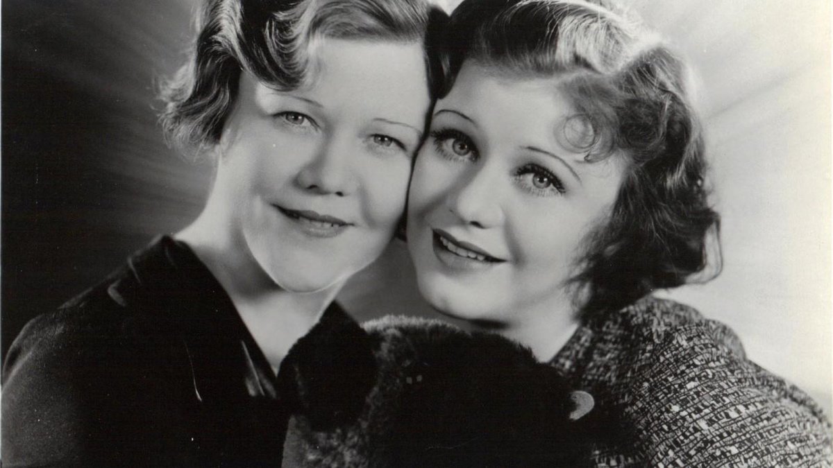 Ginger Rogers y su madre. 