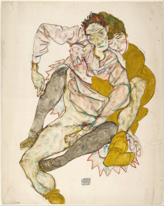 <i>Pareja sentada (Egon y Edith Schiele) (</i>1915).</p>
</div>
</div>
</div>
<p>“></p></div>
<div id=