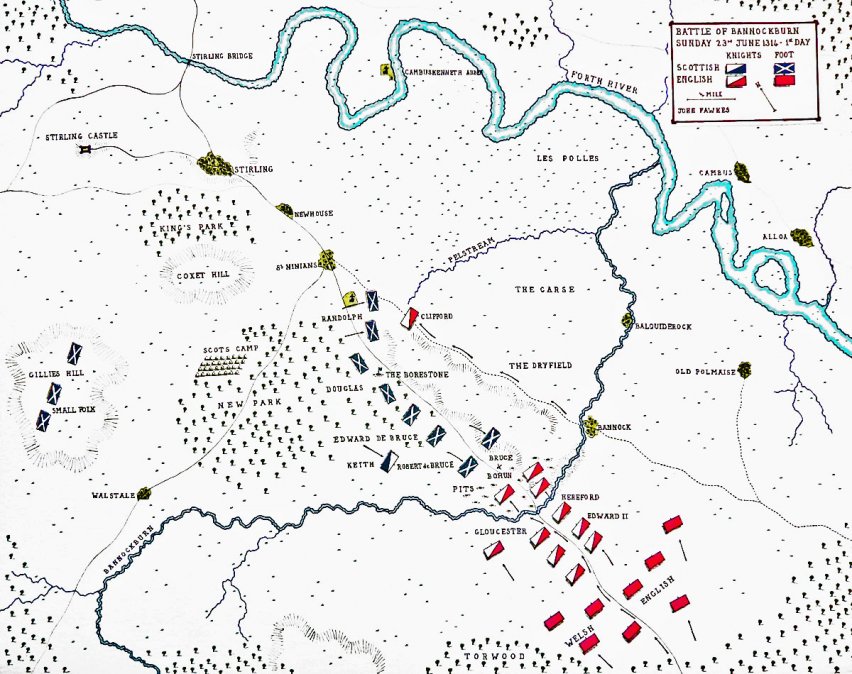 Primer día de la batalla de Bannockburn (23-6-1314).</div>
</div>
</div>
<p>“></p></div>
<div id=