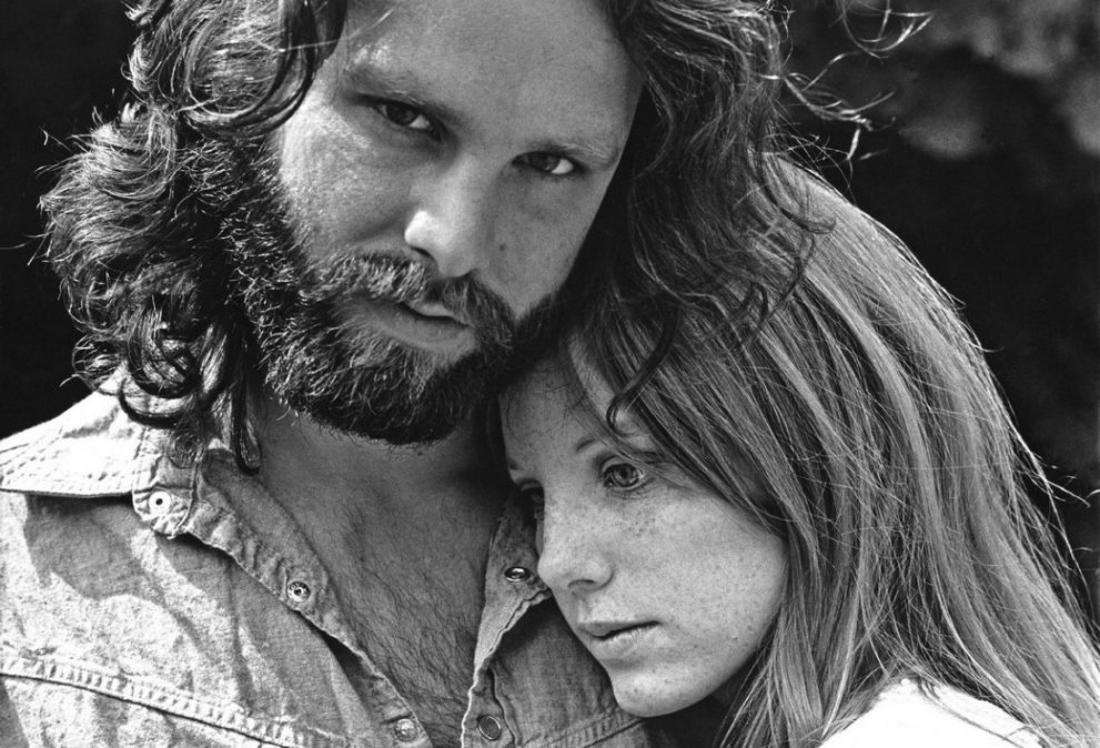 Jim Morrison y Pamela Courson.