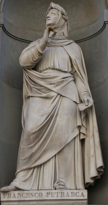 Estatua de Petrarca, Galería Uffizi, Florencia.