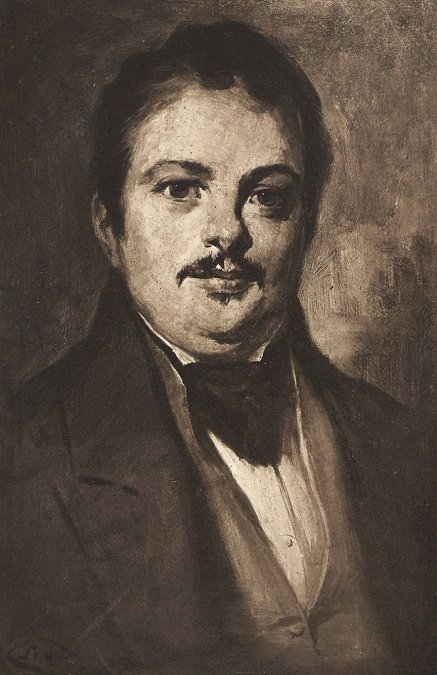 Honoré de Balzac joven.