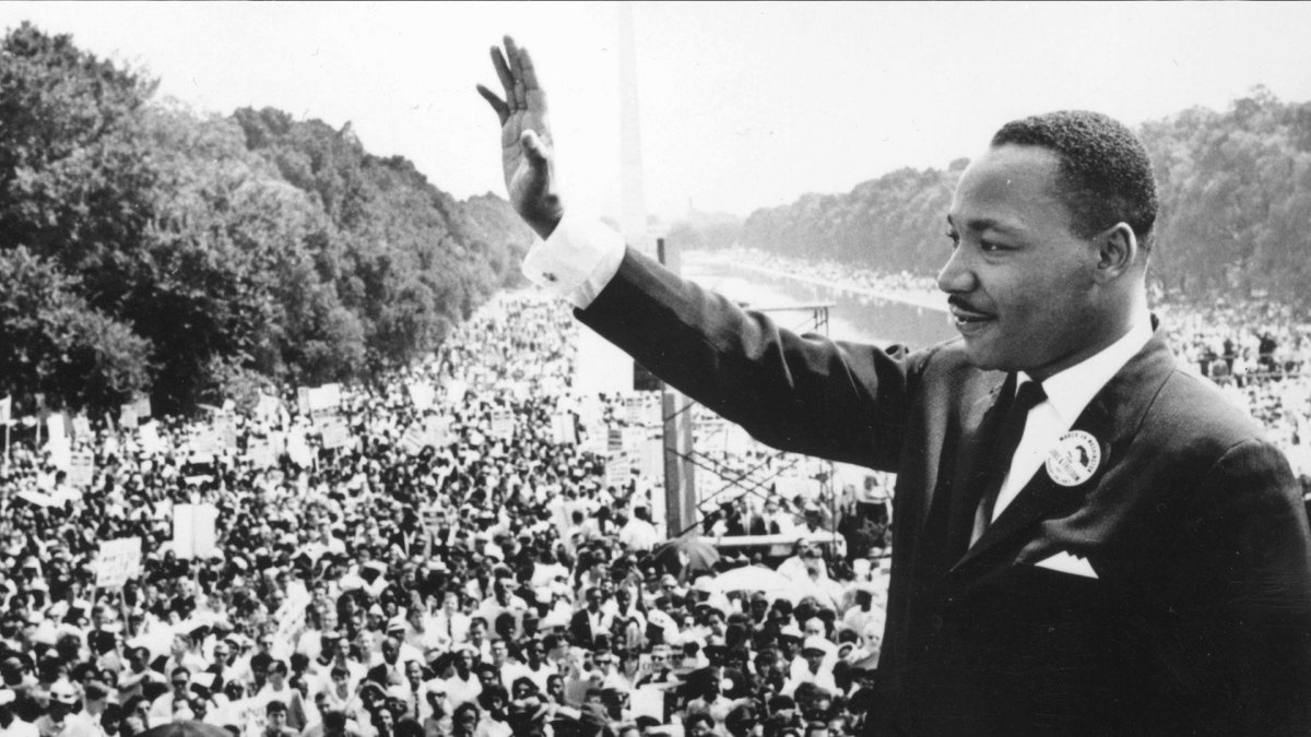 Luther King en la marcha.