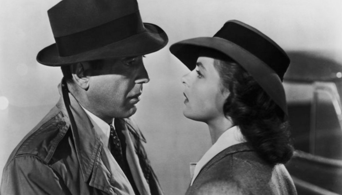 Bergman y Bogart en Casablanca.