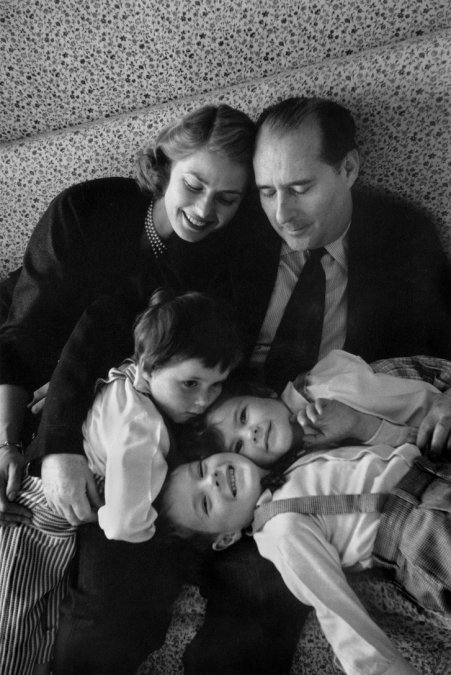 Bergman, Rosellini y sus hijos.