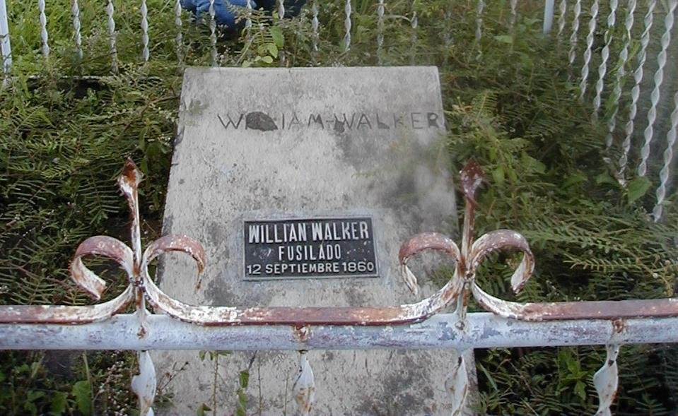                  Tumba de William Walker en Trujillo.  