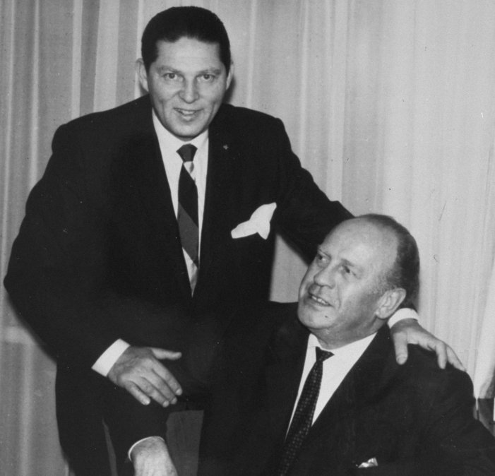 Poldek Pfefferberg y Oskar Schindler.