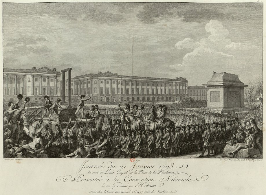 La ejecución de Luis XVI.