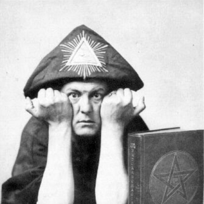 Aleister Crowley.