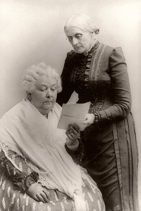 Elizabeth Cady Stanton y Susan B. Anthony.