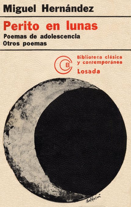 Portada del poemario Perito en lunas, para una edición argentina de 1971..