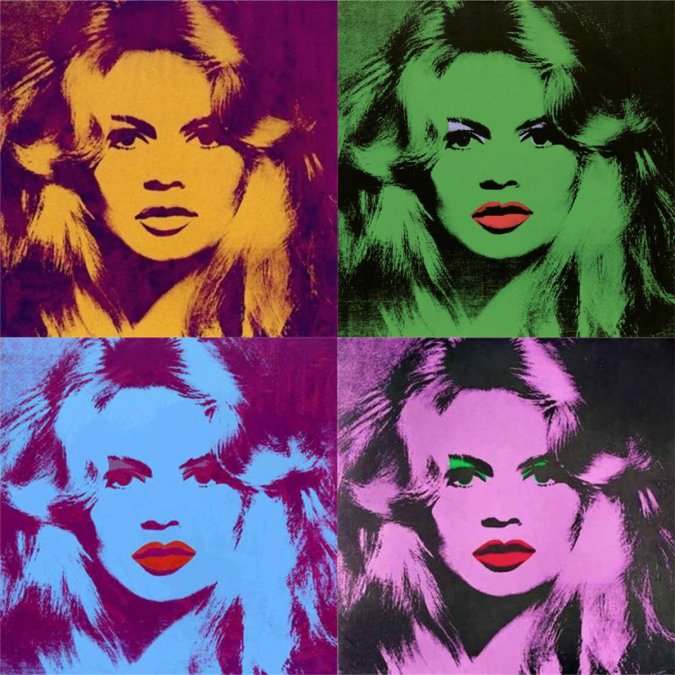 Bardot por Warhol. 