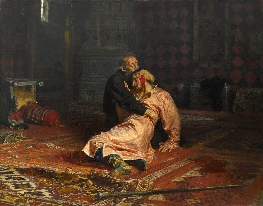 Iván el Terrible y su hijo, por Ilía Repin (1885)