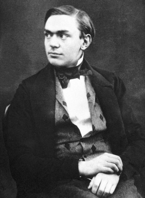 Un joven Alfred Nobel.
