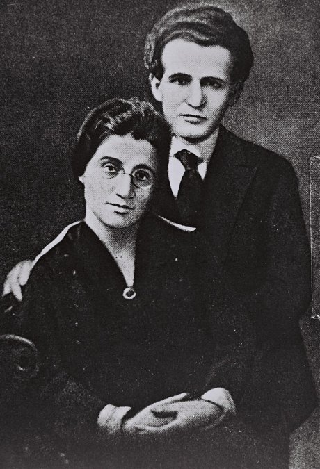 David Ben-Gurión y Paula Monbas en 1918.