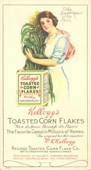 Antiguo anuncio de Corn Flakes. 
