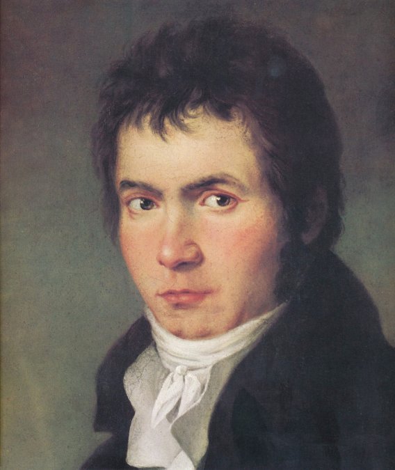 Ludwig van Beethoven joven.