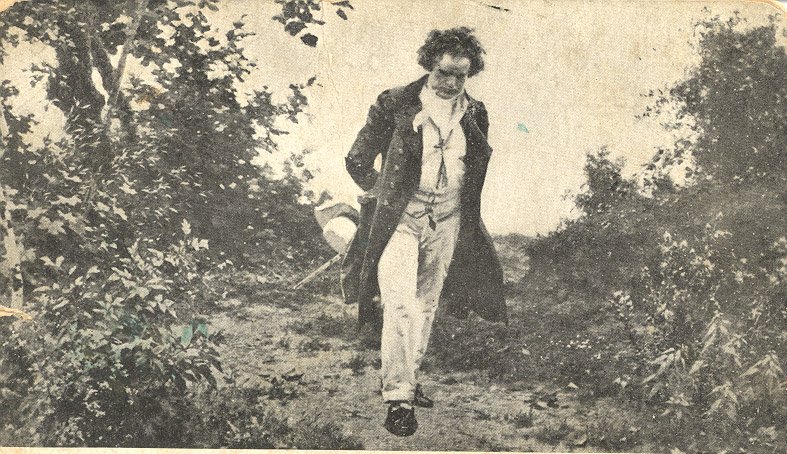 Paseo de Beethoven en la naturaleza, por Julius Schmid.