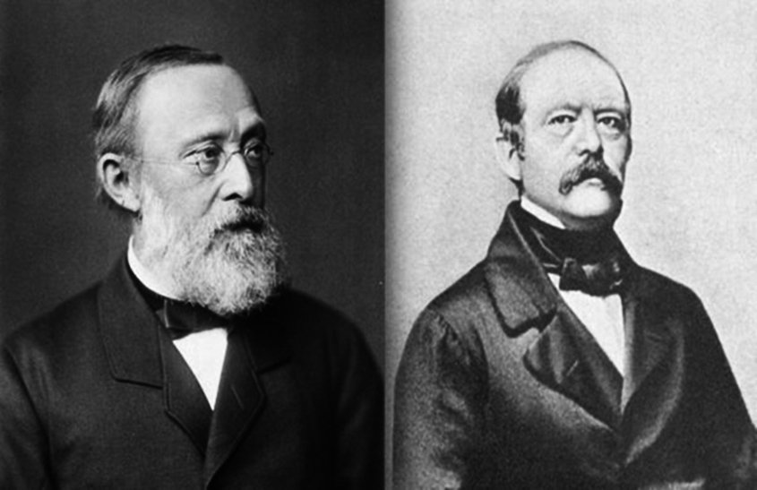 Virchow y Otto von Bismarck.