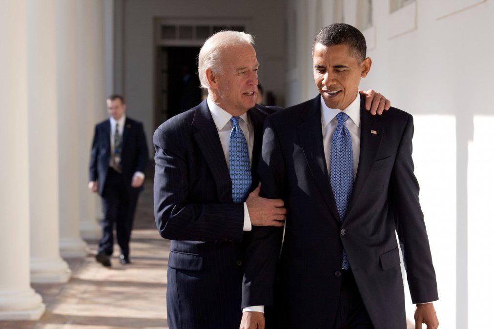 Joe Biden y Obama.