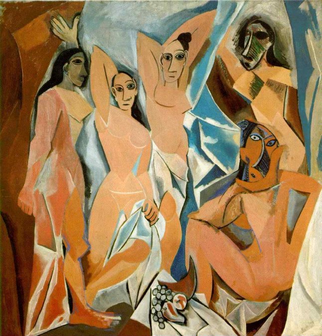 Las señoritas de Aviñón de Picasso.