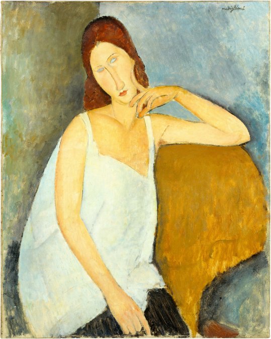 Retrato de Jeanne Hébuterne (1919), de Modigliani.