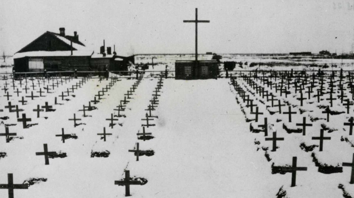 Cementerio de la División Azul en Grigorovo en la URSS.