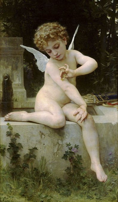        Cupido con una mariposa - William-Adolphe Bouguereau (1888).