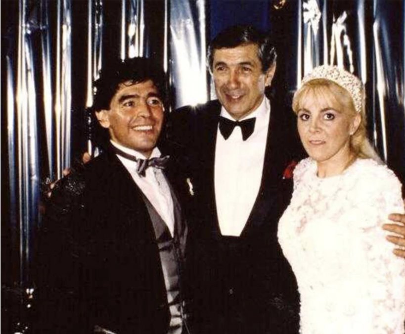 El Luna Park albergó el casamiento de Maradona en 1989.