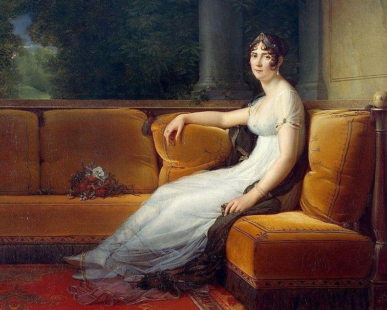 Mme. Bonaparte en la Malmaison, por François Gérard, 1801.