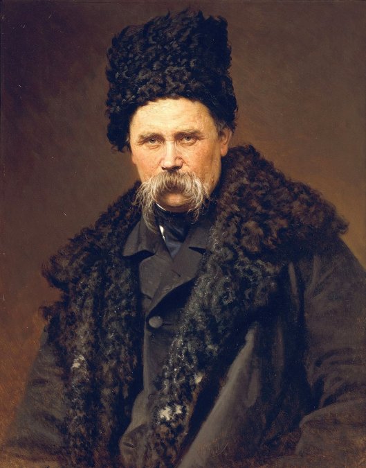 Shevchenko retratado por Ivan Kramskoi tras su retorno del exilio.