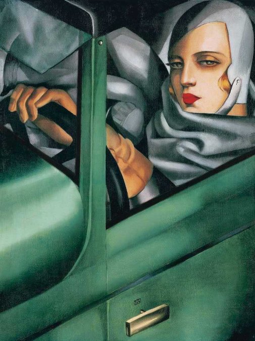 Autorretrato en el Bugatti verde, de 1925, de Tamara de Lempicka