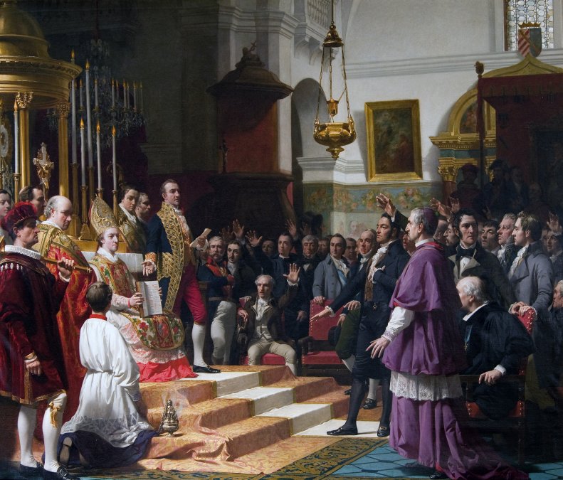 Juramento de las Cortes de Cádiz en la Iglesia Mayor Parroquial de San Fernando