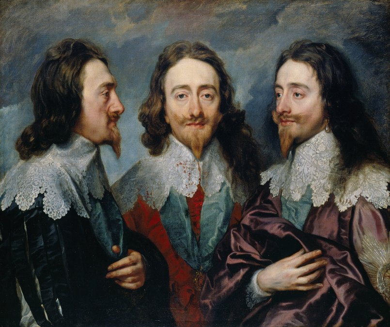 Triple retrato de Carlos I, 1635.