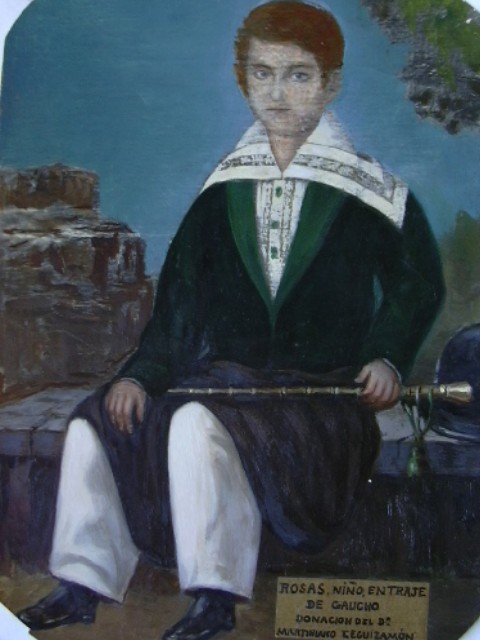 Retrato de Juan Manuel de Rosas, cuando este era un niño.