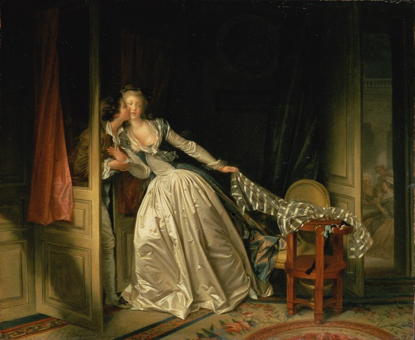 El beso robado, finales de 1780, Museo del Hermitage, San Petersburgo.