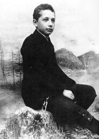 Einstein en 1893, a los 14 años.